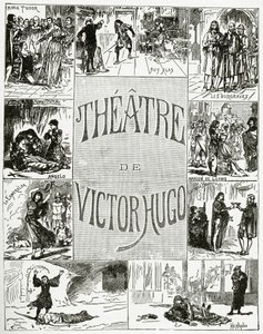 Victor Hugon teatteri, 1800-luku (bw-kaiverrus) tekijältä French School