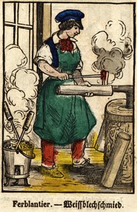 Tinnantier; Kauppasarja, kuva 1800-luvun Epinalista. tekijältä French School