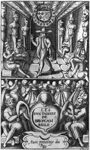 Les Fantaisies de Bruscambillen nimilehti, julkaistu 1615 tekijältä French School