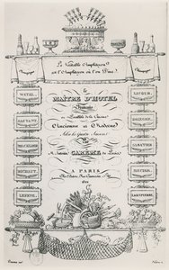 Antonin Carêmen "The French Butler" otsikkosivu tekijältä French School