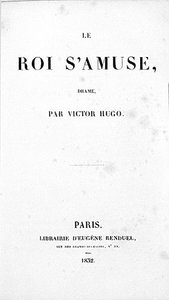 Victor Hugon (1802-85) Le Roi s
