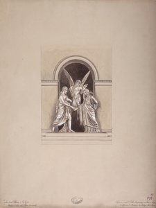 Felix ja Elisa Baciocchin hauta, San Petronion basilika, Bologna, n. 1900-20 tekijältä French School