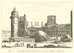 Louvren koillistorni, noin 1650, I Sylvestren jälkeen tekijältä French School
