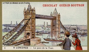 Tower Bridge, Lontoo (chromolitho) tekijältä French School