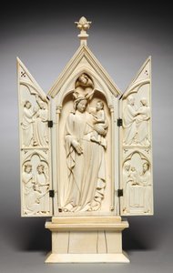 Triptyykki: Neitsyen elämä, n. 1325-1350 tekijältä French School