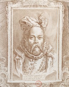 Tycho Brahe (1546-1601), kuvitus Alexandre Saverienin (1720-1805) Histoire des Mathematiciensista, julkaistu Pariisissa, 1766 tekijältä French School
