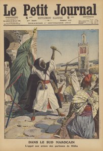 Kapina Etelä-Marokossa (väri litho) tekijältä French School