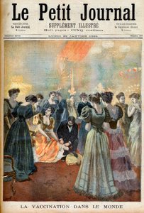 Rokotus iltavastaanotolla isorokkoepidemian aikana, "Le Petit Journal", 29. tammikuuta 1894 tekijältä French School