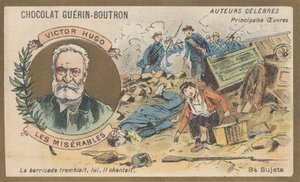 Victor Hugo (1802-1885), ranskalainen runoilija, näytelmäkirjailija, kirjailija ja kirjailija, Les Miserables -romaanin (1862) kirjoittaja tekijältä French School