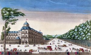 Näkymä Schloss Esterhazylle, Eisenstadt, Itävalta tekijältä French School