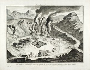 Näkymä Solfatara-tulivuorelle, Pozzuoli, Napoli tekijältä French School