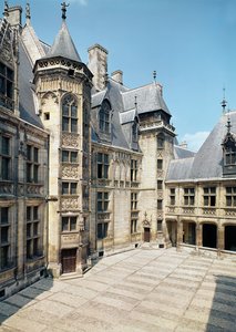 Näkymä sisäpihalle, 1443-51 tekijältä French School