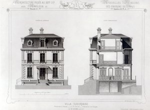 Suburban Villa, Premier Chasse St. Cloudissa, Architecture Privee au C19th, tekijältä French School