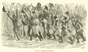 "Eläköön keisari!" (kaiverrus) tekijältä French School