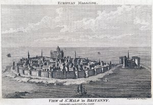 Vue de St Malo - Kaiverrus Thomas tekijältä French School