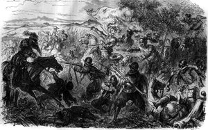 Kolmen Henrin sota (1585-1586): Liiton ja sen johtajan Henri de Guisen ideoiden mukaisesti Henri III ryhtyi Nemourien kauppaan, joka allekirjoitettiin 7. heinäkuuta tekijältä French School