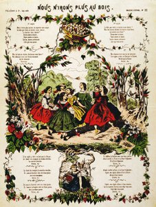 Emme mene enää metsään - Epinalin kuva. sd. 1800-luvulla. tekijältä French School
