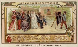 Hääjuhlat valokuvaajan luona (chromolitho) tekijältä French School