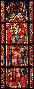 Ikkuna, joka kuvaa profeetta Obadjaa, n. 1270-1275 tekijältä French School