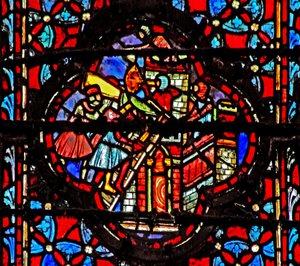 Window w4 Joshua vangitsee Hazor Josh XI:n 10-11 tekijältä French School