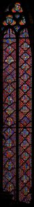 Window w9 Pyhän Johannes Kastajan historia (L) ja Danielin kirja ® tekijältä French School
