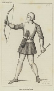 XIII Siecle, Archer-Pieton (kaiverrus) tekijältä French School