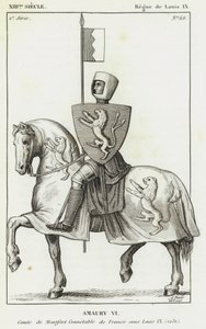 XIII vuosisata, Louis IX:n hallitus, Amaury VI, Ranskan Montfortin konstaapelin kreivi Louis IX:n alaisuudessa tekijältä French School