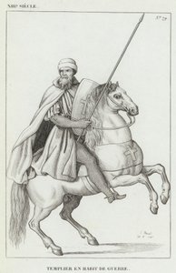 XIII Century, Templar in War Dress (kaiverrus) tekijältä French School