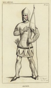 XIV Siecle, Archer (värillinen kaiverrus) tekijältä French School