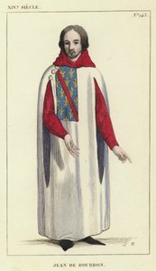 XIV vuosisata, Jean de Bourbon (värillinen kaiverrus) tekijältä French School