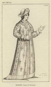 XIV vuosisata, Robert, Clermontin kreivi (kaiverrus) tekijältä French School