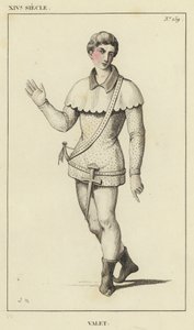 XIV Siecle, Valet (värillinen kaiverrus) tekijältä French School