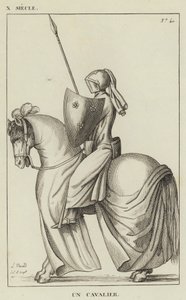 X Century, A Horseman (kaiverrus) tekijältä French School