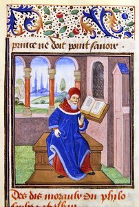 Zaqaquin, Histoire des Philosophes, 1400-luvun loppu (vellum) tekijältä French School