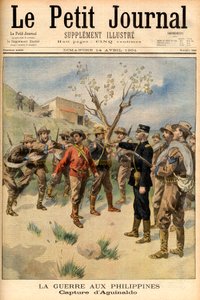 vapaustaistelija Emilio Aguinaldon pidätys Le Petit Journal -sanomalehden etusivulla 14. huhtikuuta tekijältä French School