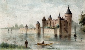 näkymä Chateau de la Bredelle (Gironde). tekijältä French School