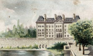näkymä Meudonin linnalle (Seine ja Oise). tekijältä French School