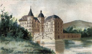 näkymä Vizille en Iseren linnalle. tekijältä French School