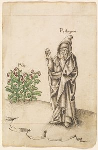 "Älä syö papuja" [fol. 25 recto] tekijältä French early 16th Century