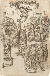 Toivo, taivaaseen yltää, seisoo surullisten ja onnellisten miesten, ilojen ja pelon keskellä [fol. 19 recto]