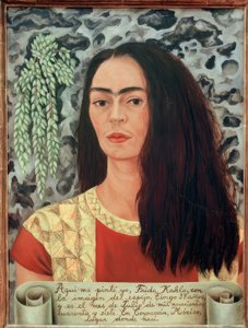 Omakuva löysillä hiuksilla tekijältä Frida Kahlo