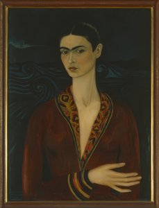 Self-Portrait yllään samettimekko tekijältä Frida Kahlo