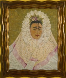 Omakuva Tehuanana tai Diego ajatuksissani (Self-Portrait as Tehuana or Diego in My Thoughts) tekijältä Frida Kahlo