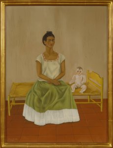 Omakuva sängyn kanssa tekijältä Frida Kahlo