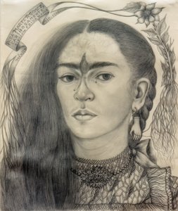 Omakuva omistettu Marte R. Gómezille. tekijältä Frida Kahlo