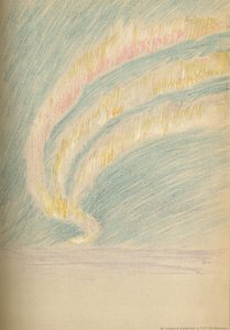 Aurora Borealis -virrat, 28. marraskuuta 1893. Pastelliluonnos, 1893 1897