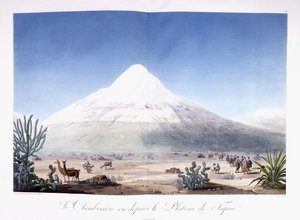 Chimborazo nähtynä Plateau de Tapiasta
