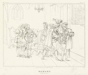 Hamlet, näytös III, kohtaus 2 (kaiverrus)