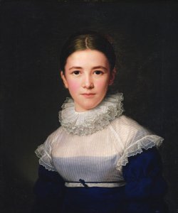 Taiteilijan kasvattitytär Lina Grogerin dortrait, 1815