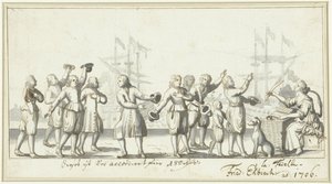 Vuoden 1706 rauhanneuvottelujen symboli (?) tekijältä Friedrich Ebisch